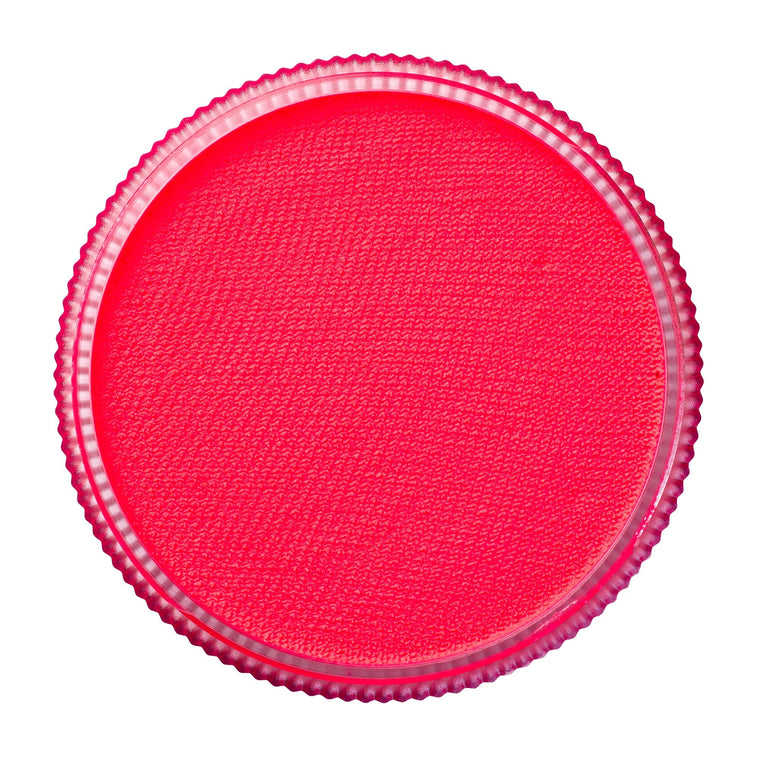 TAG Neon Pink face paint 32g colour swatch top view TAG Neon Pink face paint 32g colour swatch top view