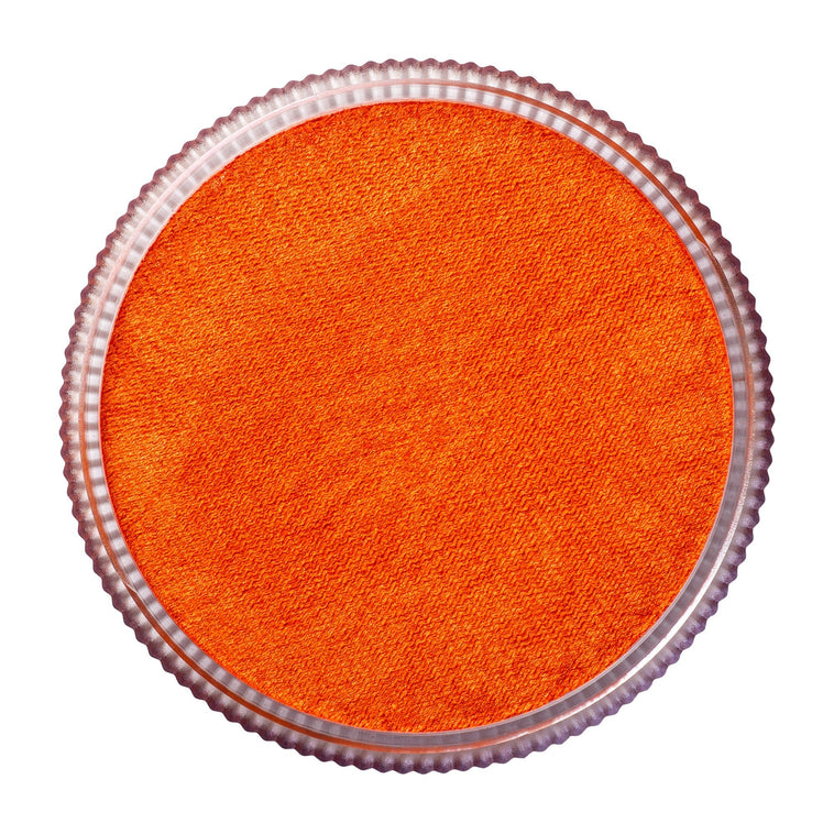 TAG Pearl Orange face paint 32g colour swatch top view TAG Pearl Orange face paint 32g colour swatch top view