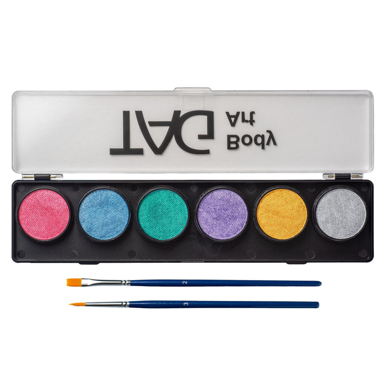 TAG Pearl Palette open showing 6 pearl colours TAG Pearl Palette open showing 6 pearl colours