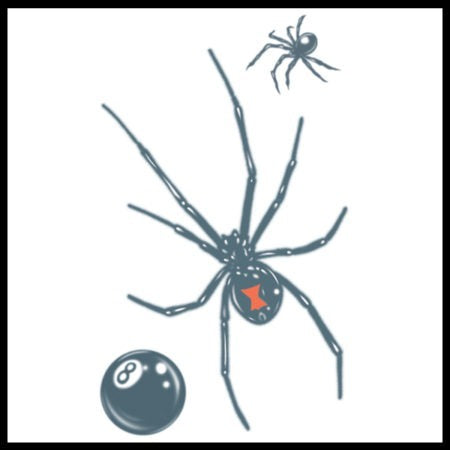 Temporary Tattoos- Black Widow