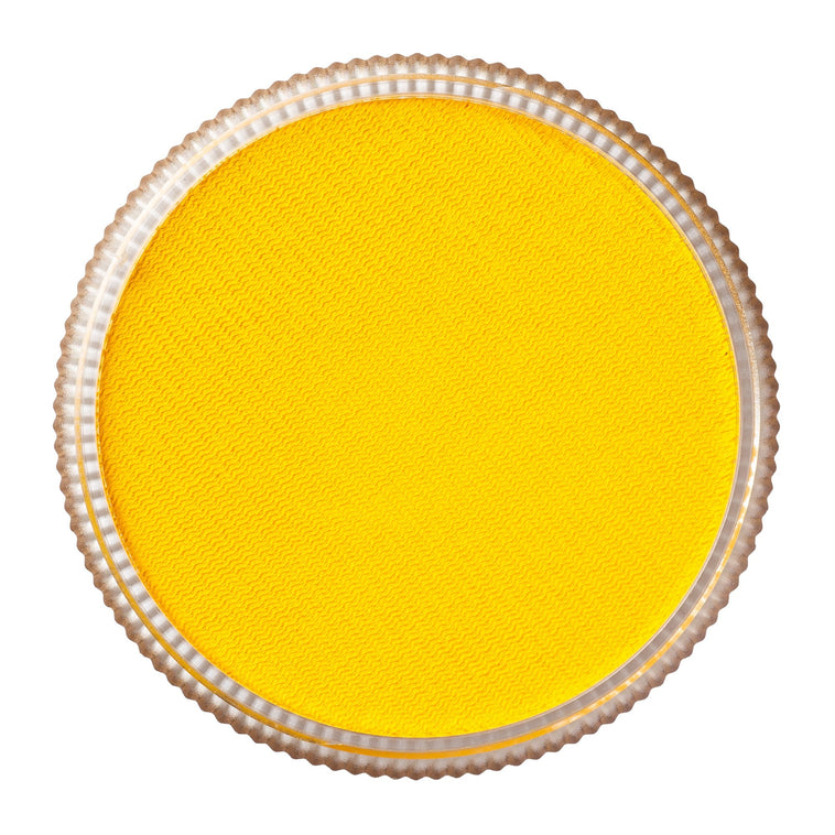 TAG Regular Yellow face paint 32g colour swatch top view TAG Regular Yellow face paint 32g colour swatch top view