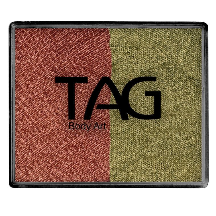 TAG Body Art Split Cake Pearl Copper / Pearl Bronze Green 50g TAG Body Art Split Cake Pearl Copper / Pearl Bronze Green 50g
