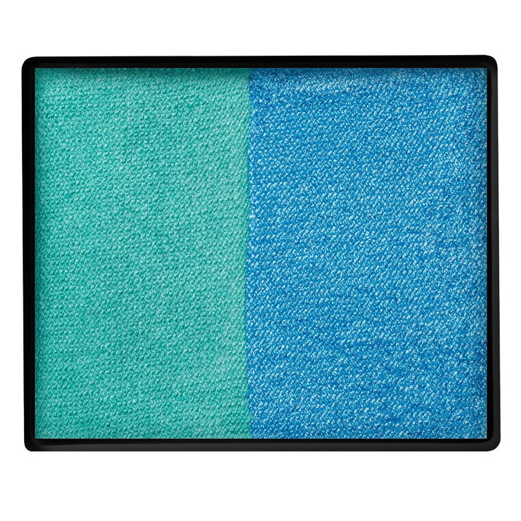 TAG Split Cake Pearl Teal / Pearl Sky Blue colour swatch top view TAG Split Cake Pearl Teal / Pearl Sky Blue colour swatch top view