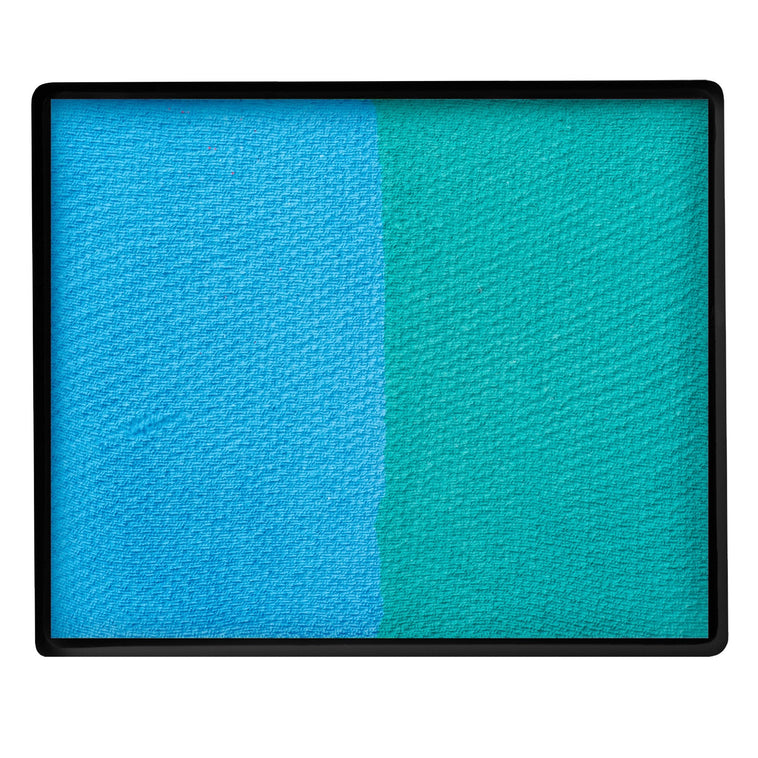 TAG Split Cake Teal / Light Blue colour swatch top view TAG Split Cake Teal / Light Blue colour swatch top view