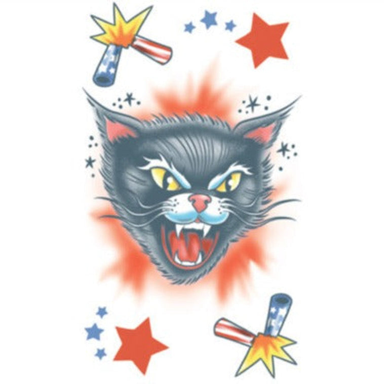 Temporary Tattoos- Black Cat Temporary Tattoos- Black Cat