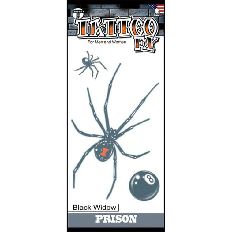 Temporary Tattoos- Black Widow Temporary Tattoos- Black Widow
