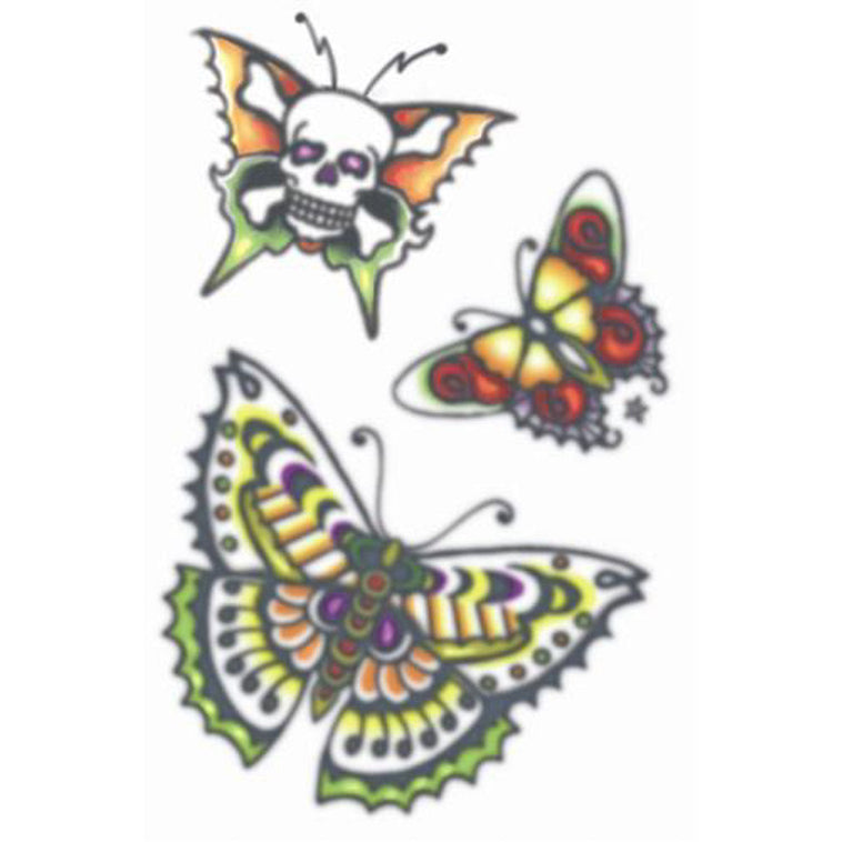 Temporary Tattoos- Butterflies 1960 Temporary Tattoos- Butterflies 1960