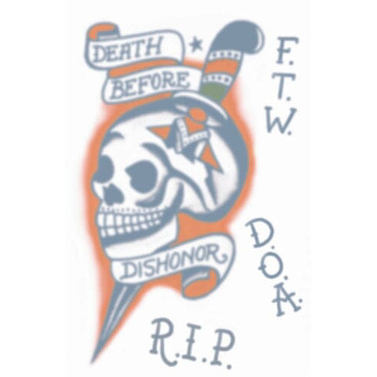 Temporary Tattoos- D. B. D. Skull Temporary Tattoos- D. B. D. Skull
