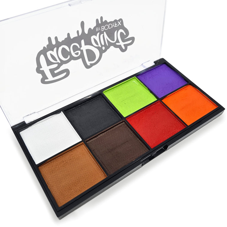 Halloween face paint palette with Mini Halloween stencil Halloween face paint palette with Mini Halloween stencil