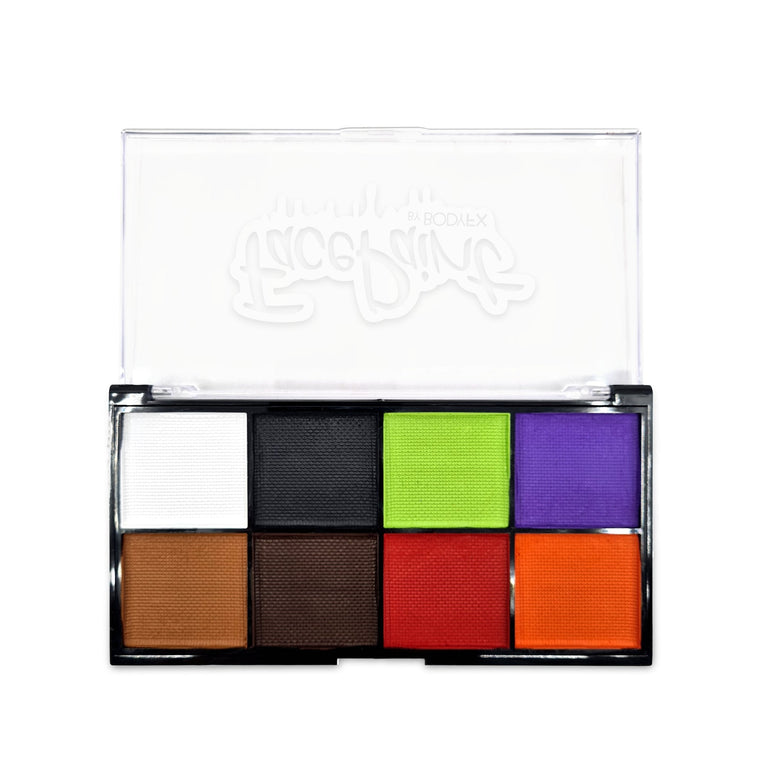 Halloween face paint palette with Mini Halloween stencil Halloween face paint palette with Mini Halloween stencil