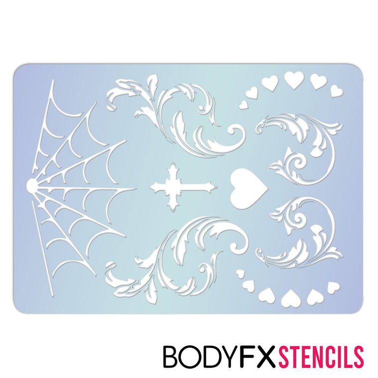 Sugar Skull Filigree Stencil Sugar Skull Filigree Stencil