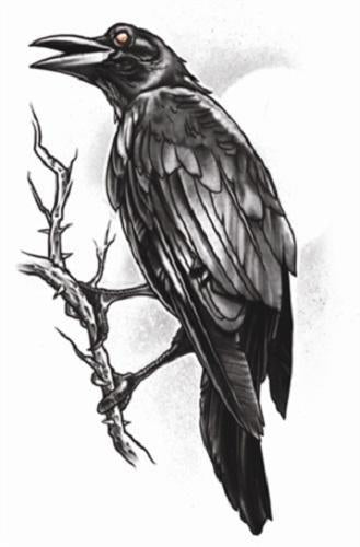 Temporary Tattoos- The Raven Temporary Tattoos- The Raven