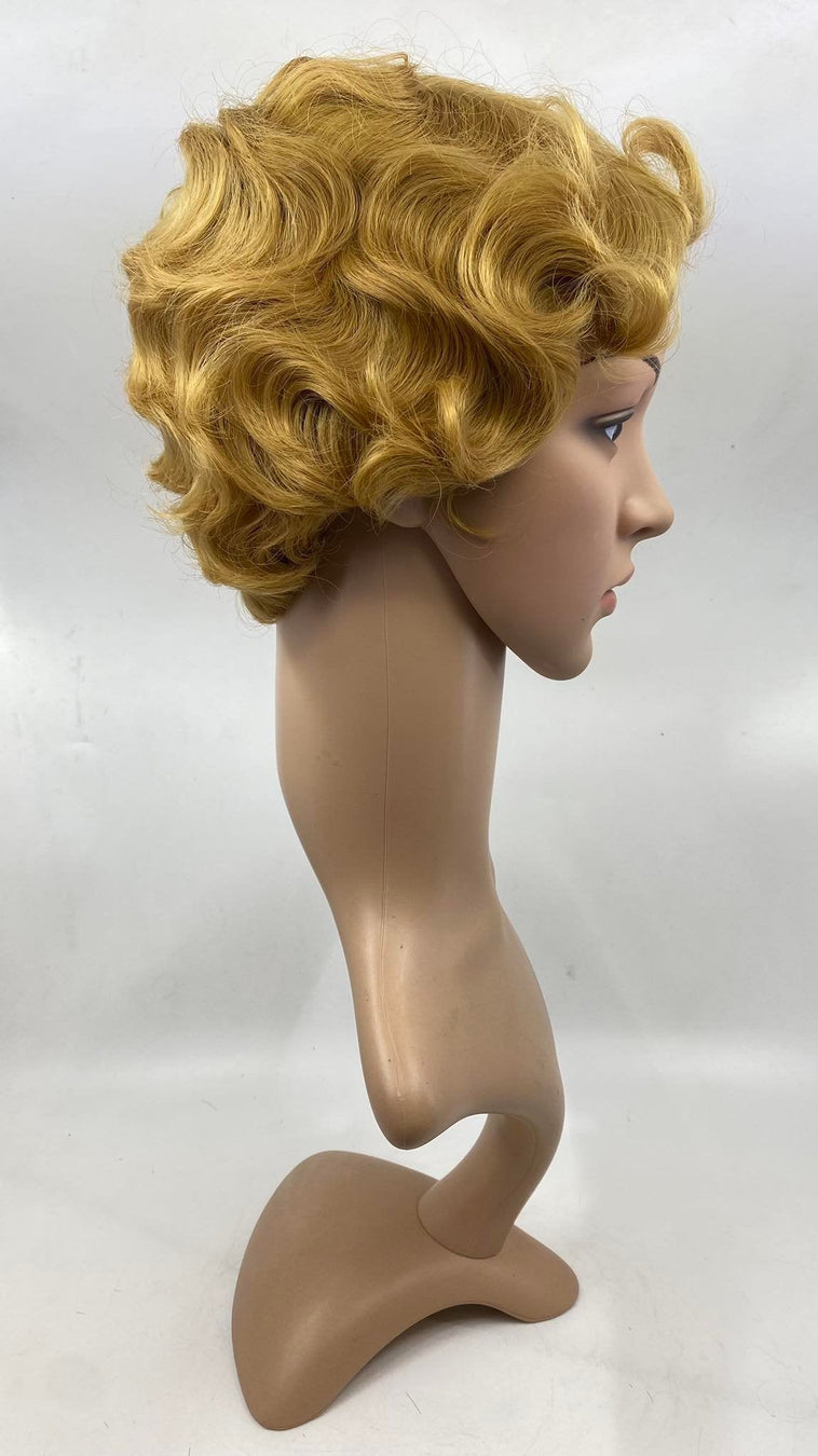 WIG- DARK BLONDE- FINGER WAVED WIG- DARK BLONDE- FINGER WAVED