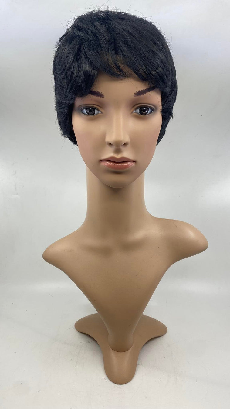 WIG- SHORT BLACK WIG- SHORT BLACK
