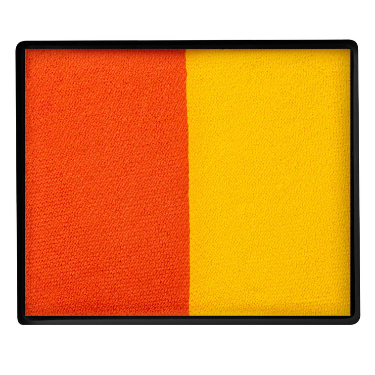 TAG Split Cake Orange / Yellow colour swatch top view
