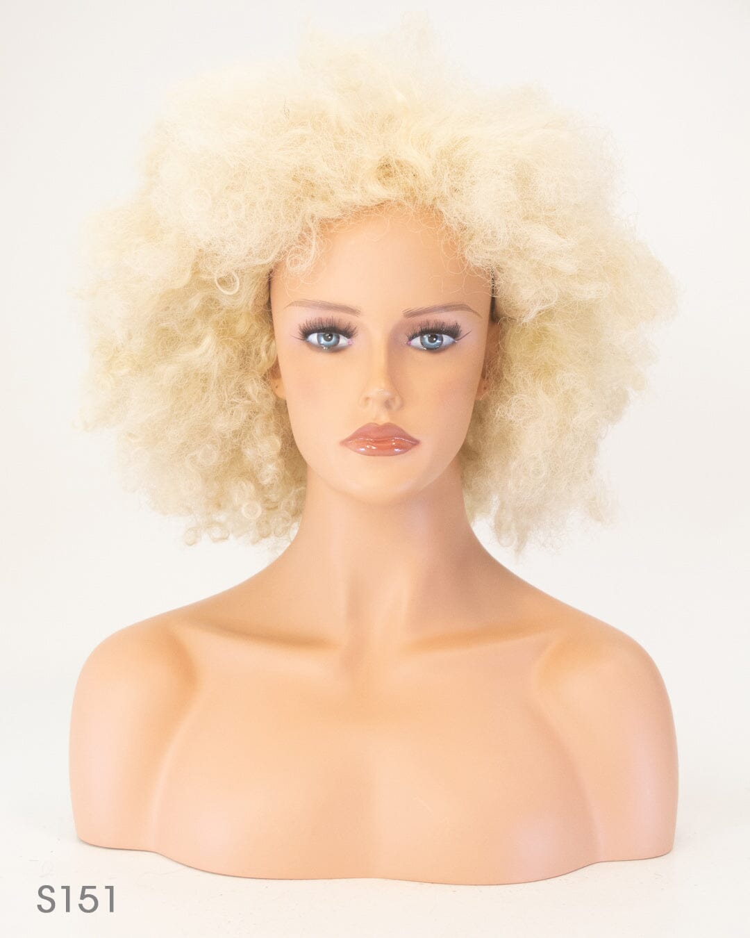 Blonde Long Synthetic Hair Afro Wig