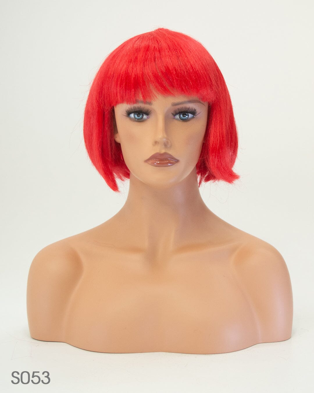 Bright Red Bob- 25cm Synthetic Hair Wig