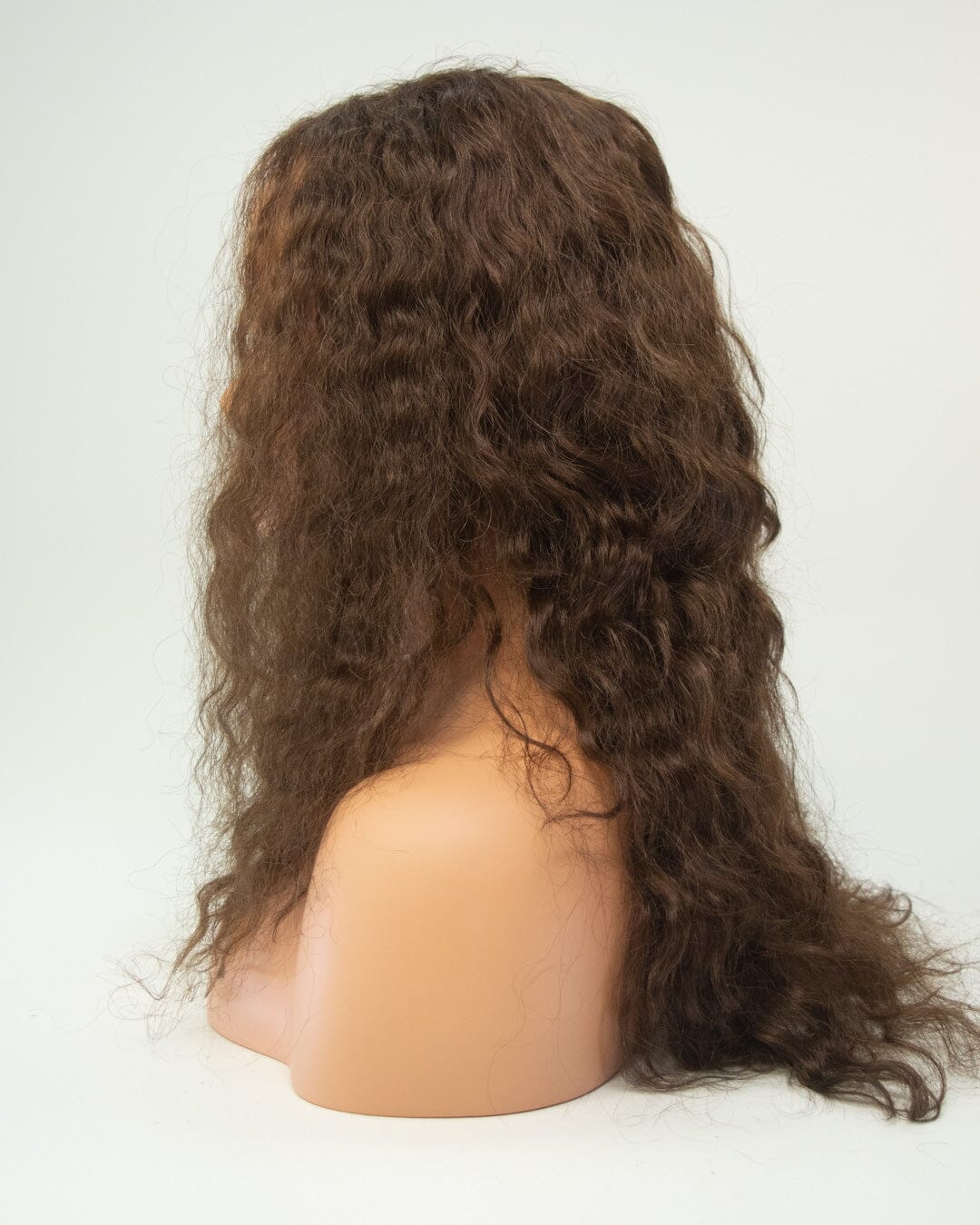 Brown 60cm Lace Front Human Hair Wig