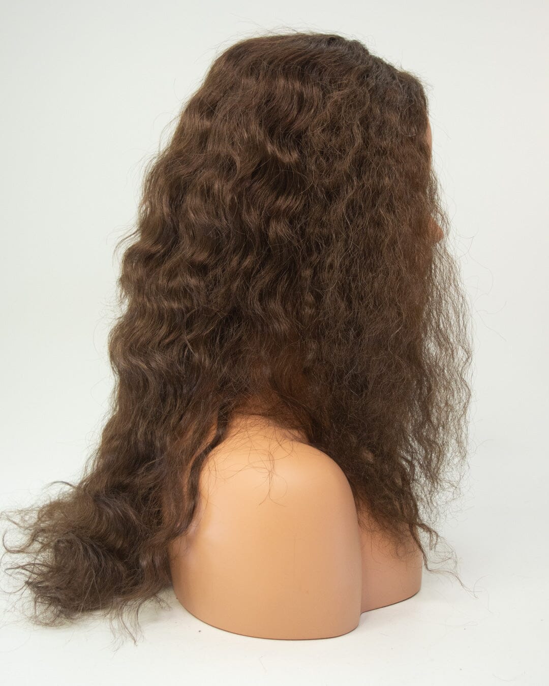 Brown 60cm Lace Front Human Hair Wig
