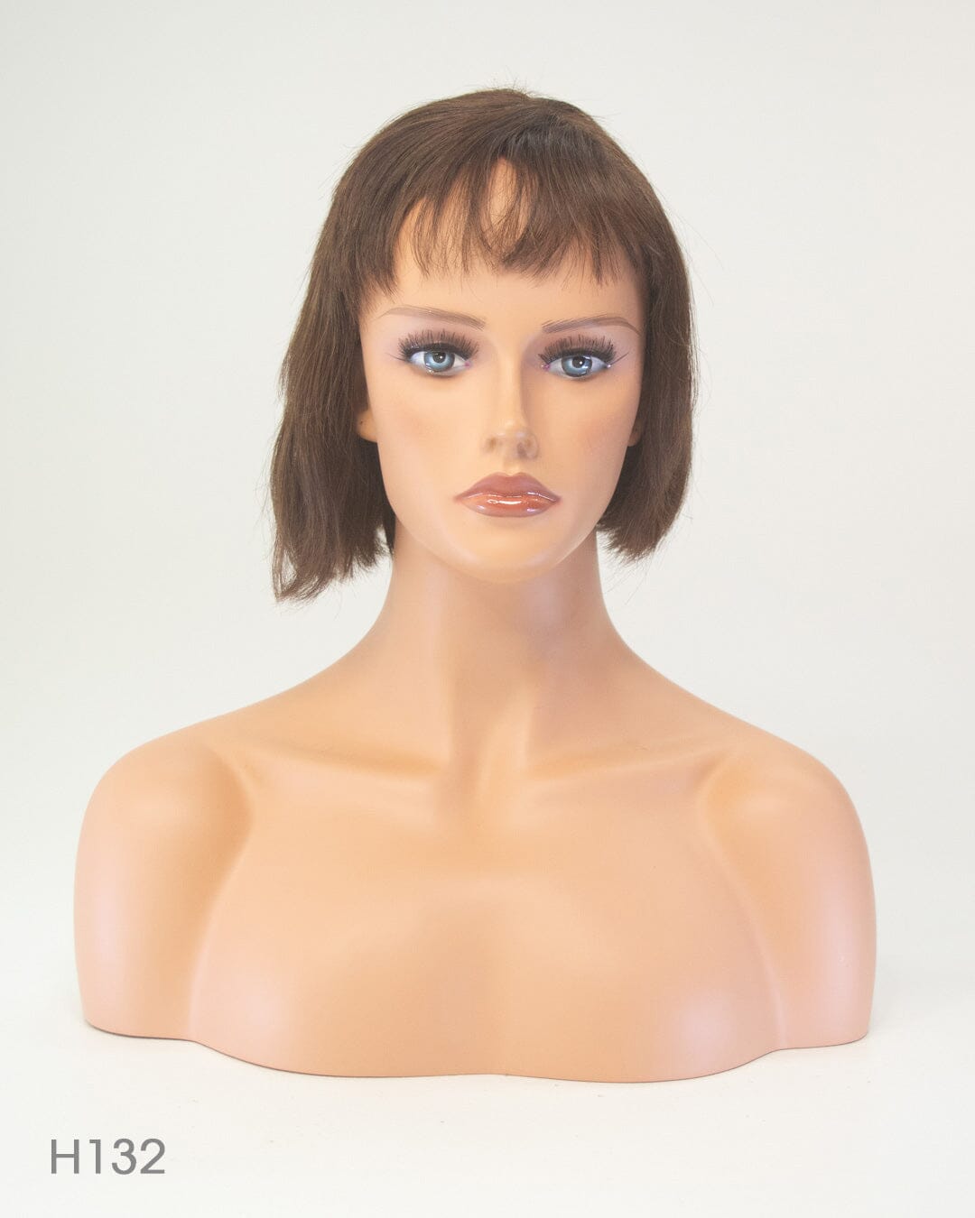 Brunette 25cm Human Hair Wig