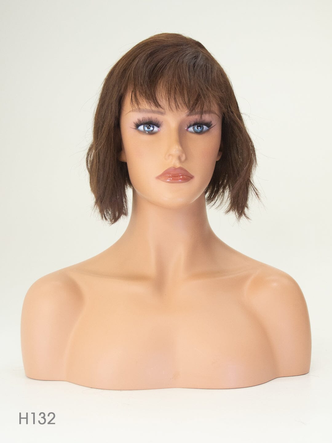 Brunette 25cm Human Hair Wig