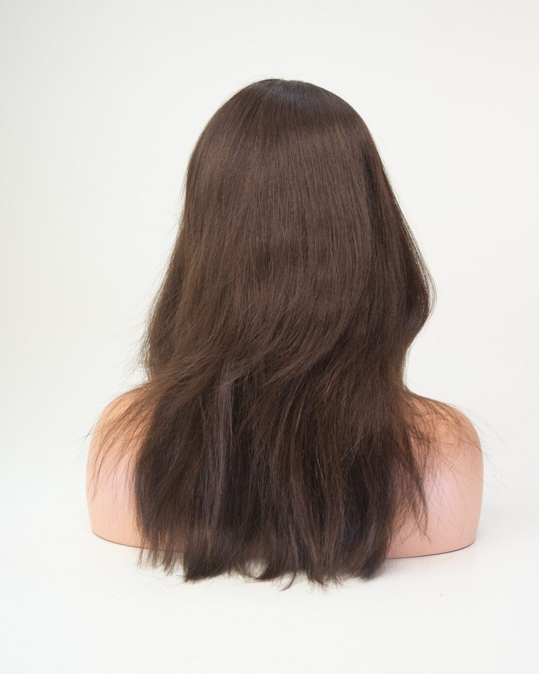 Brunette 55cm Human Hair Wig