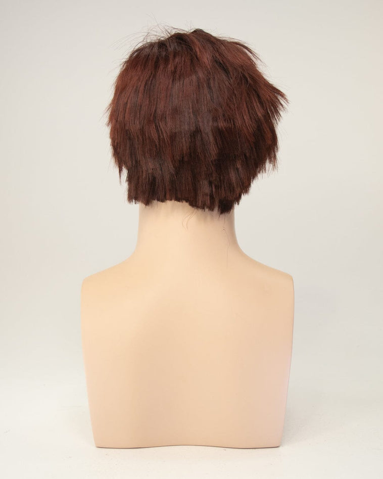 Dark Auburn Short Synthetic Hair Wig