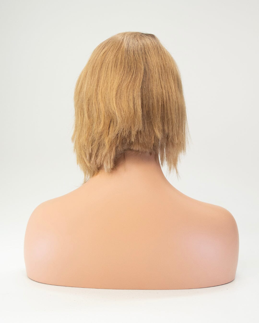 Dark Blonde - Brown Roots 30cm Human Hair Wig