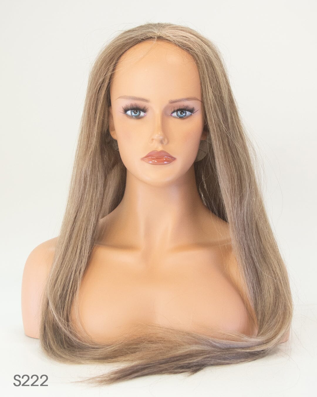 Dark Blonde Streaked 80cm Synthetic Hair Wig