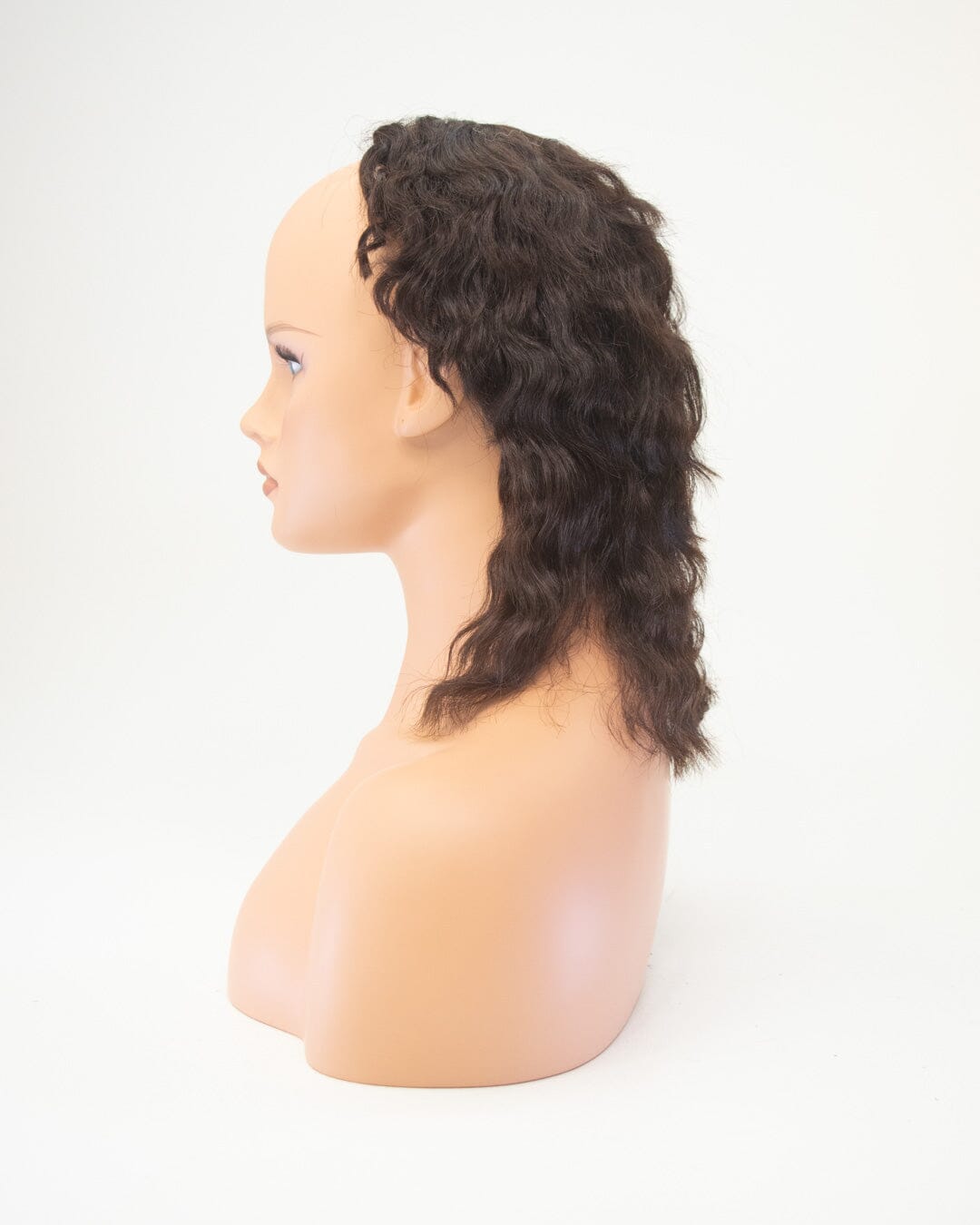 Dark Brown 35cm Human Hair Wig
