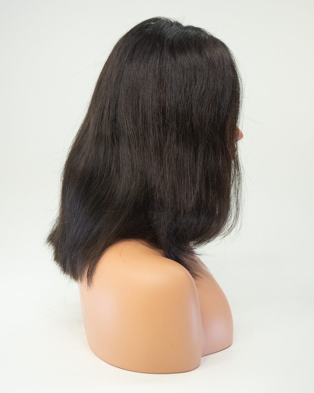 Dark Brown 40cm Lace Front Human Hair Wig