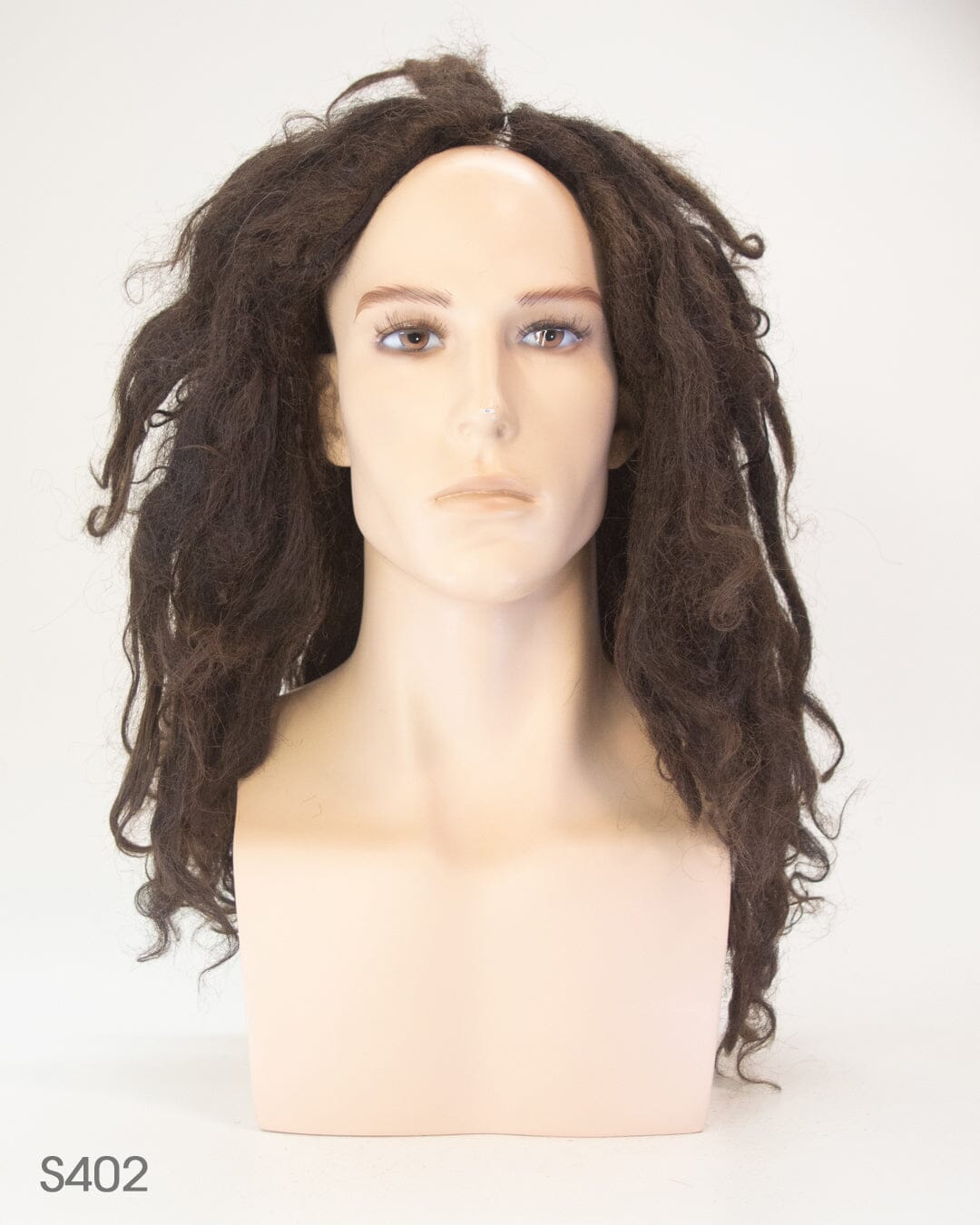 Dark Brown 50cm Synthetic Hair Dreadlocked Wig