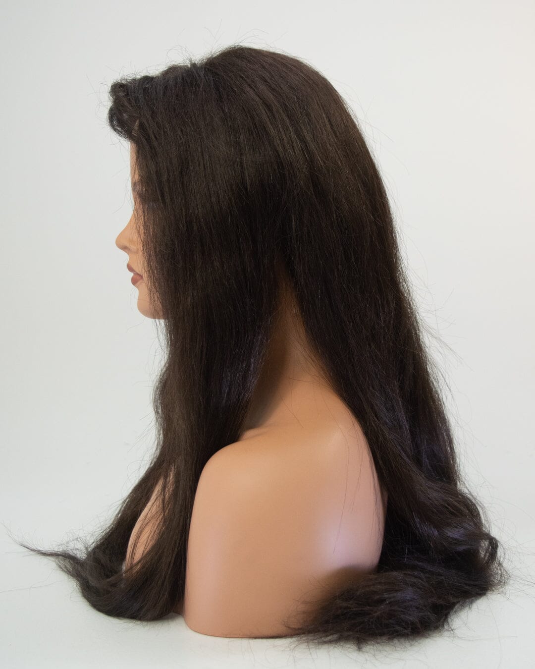 Dark Brown 80cm Synthetic Hair Wig