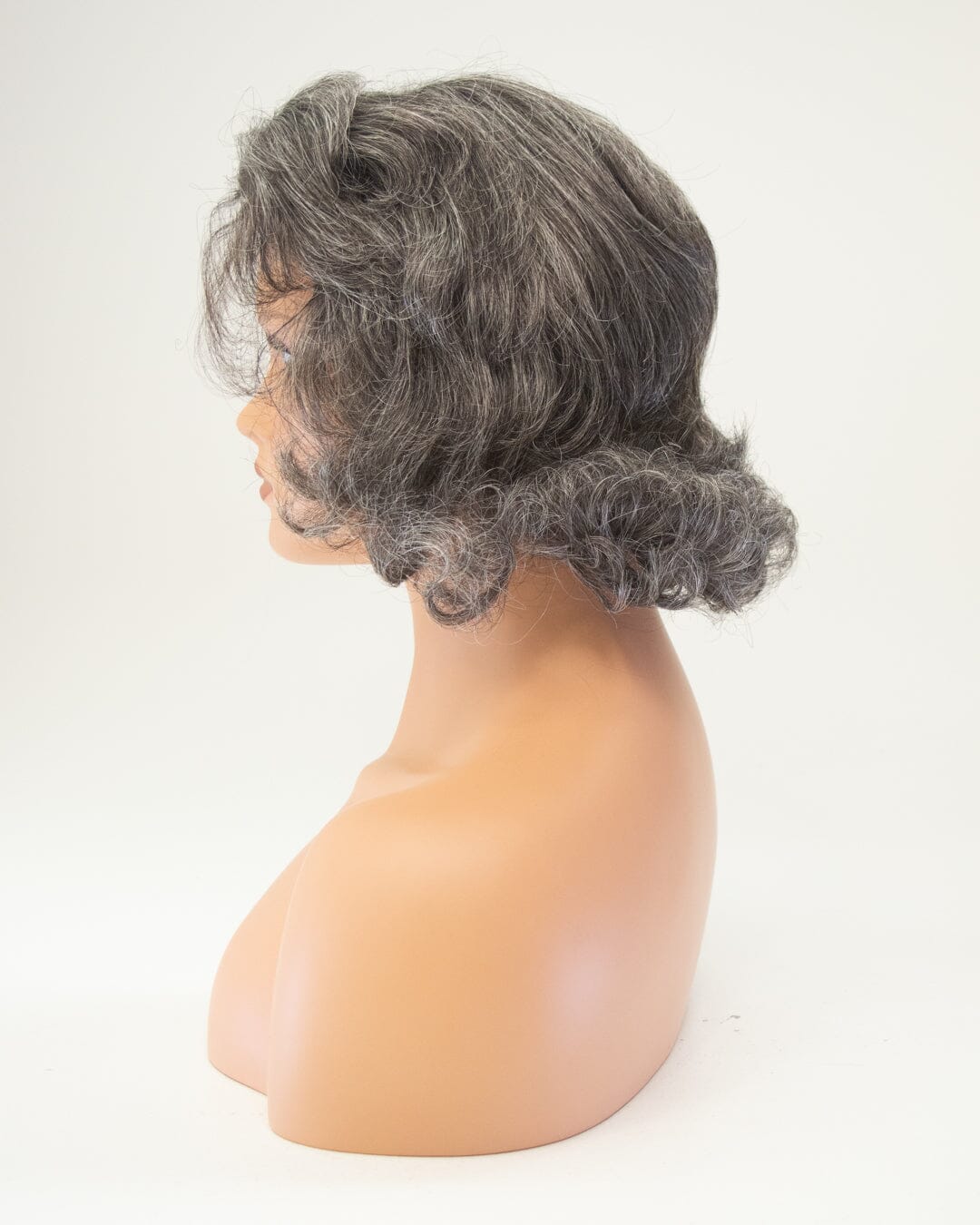 Dark Grey Curly 30cm Synthetic Hair Wig