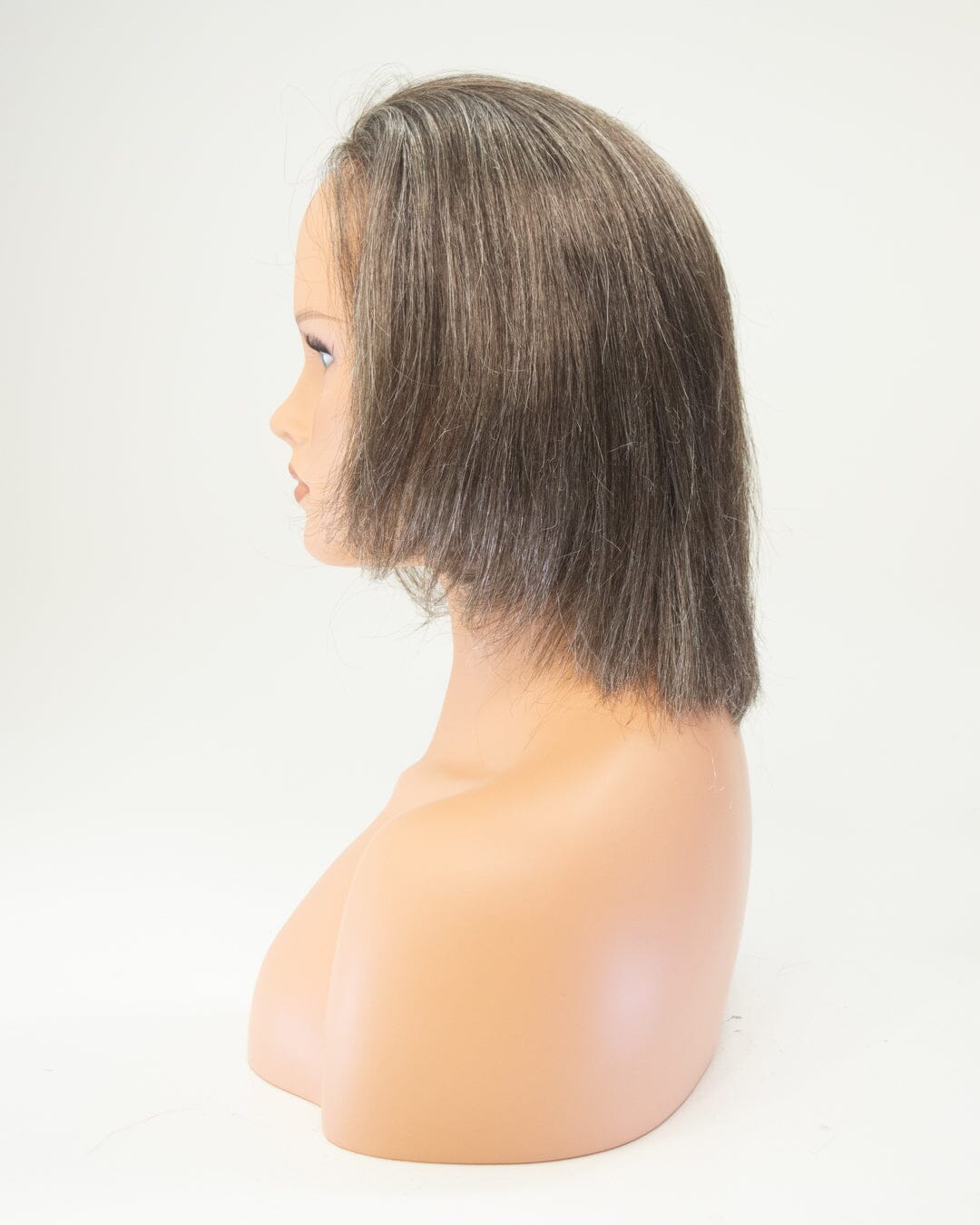 Grey Brown 35cm Synthetic Hair Wig