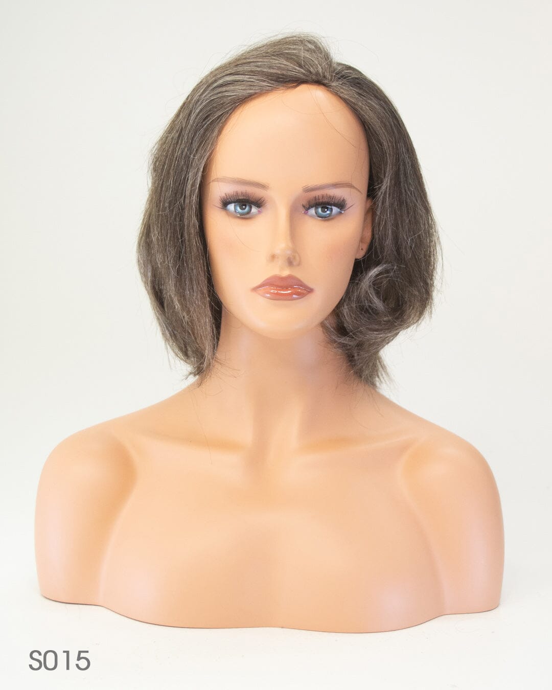 Grey Brown 35cm Synthetic Hair Wig