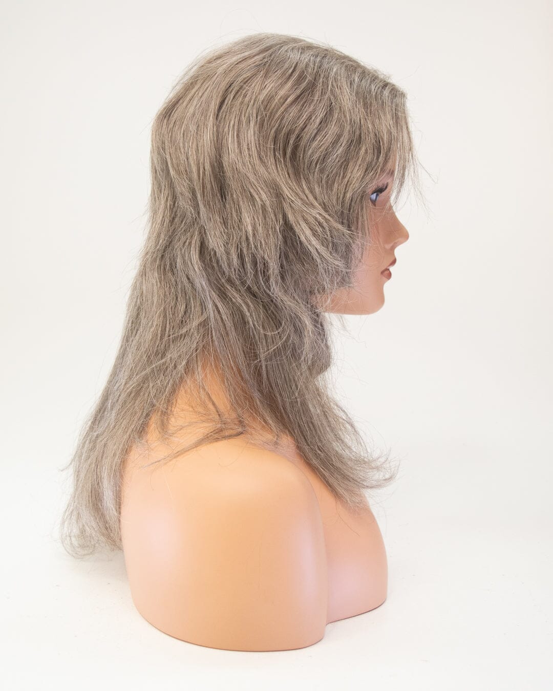 Grey Brown 50cm Synthetic Hair Wig