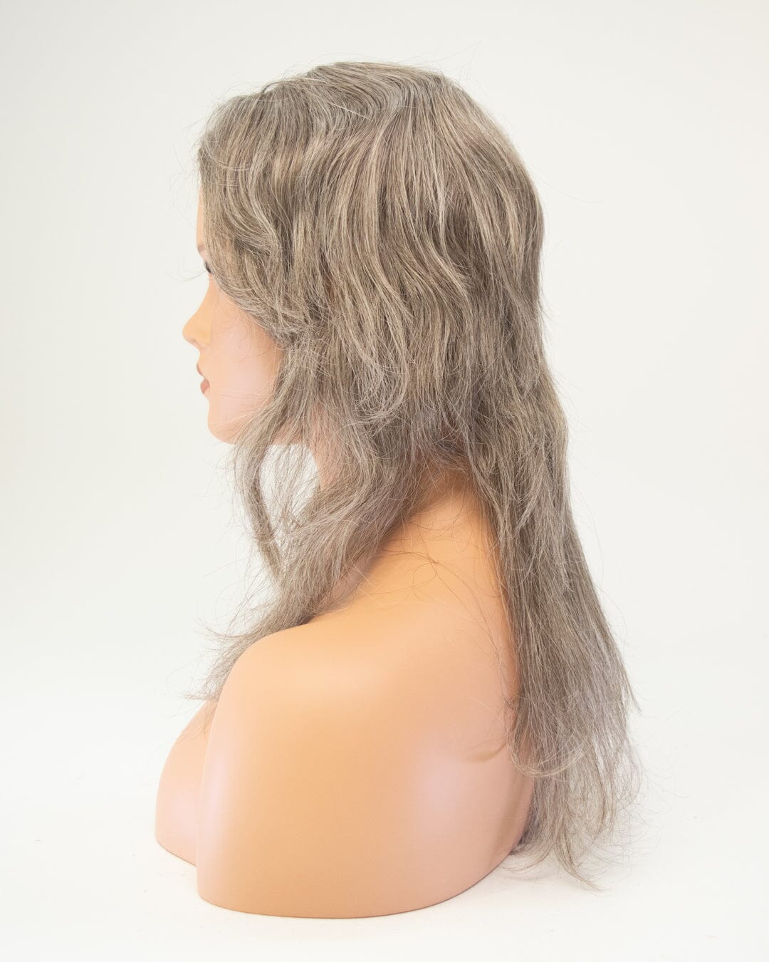 Grey Brown 50cm Synthetic Hair Wig