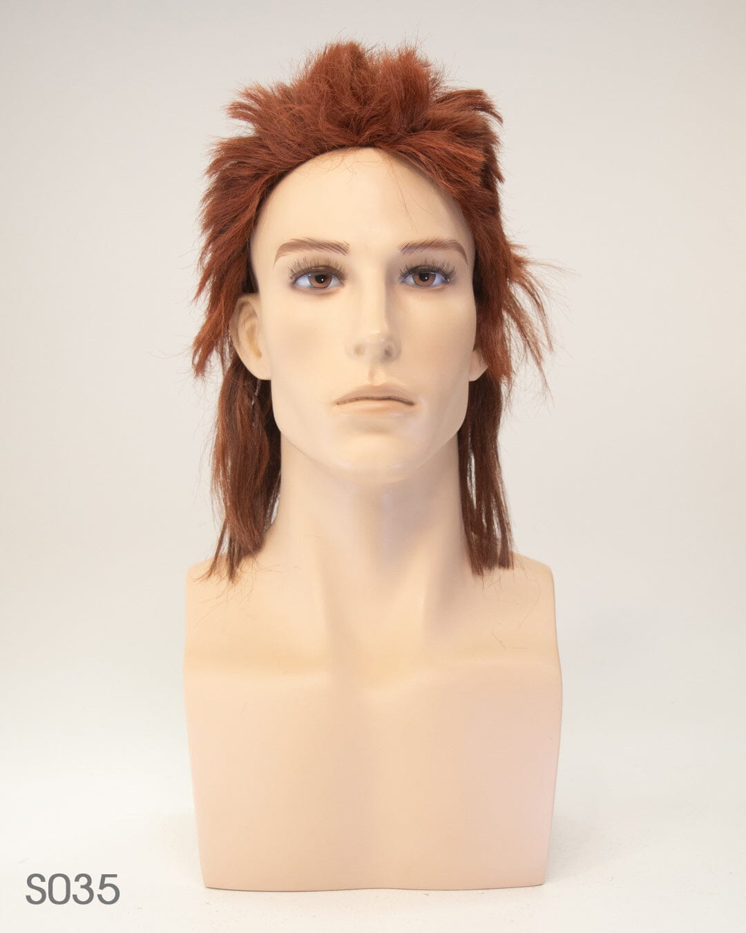 Light Auburn Mullet 35cm Synthetic Hair Wig