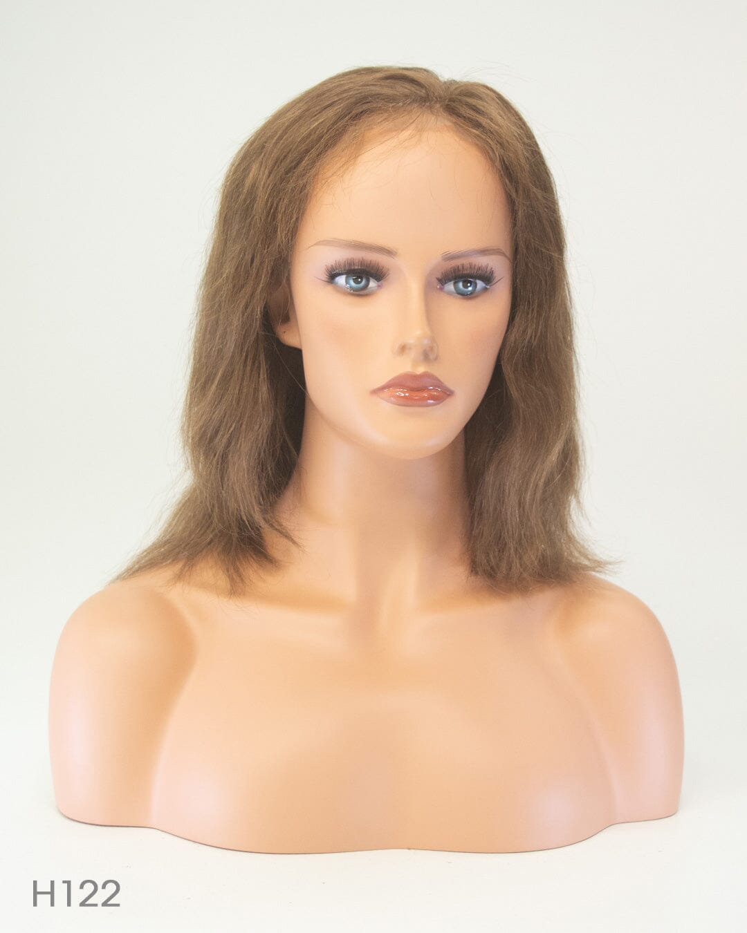 Light Brown 40cm Lace Front Human Hair Wig