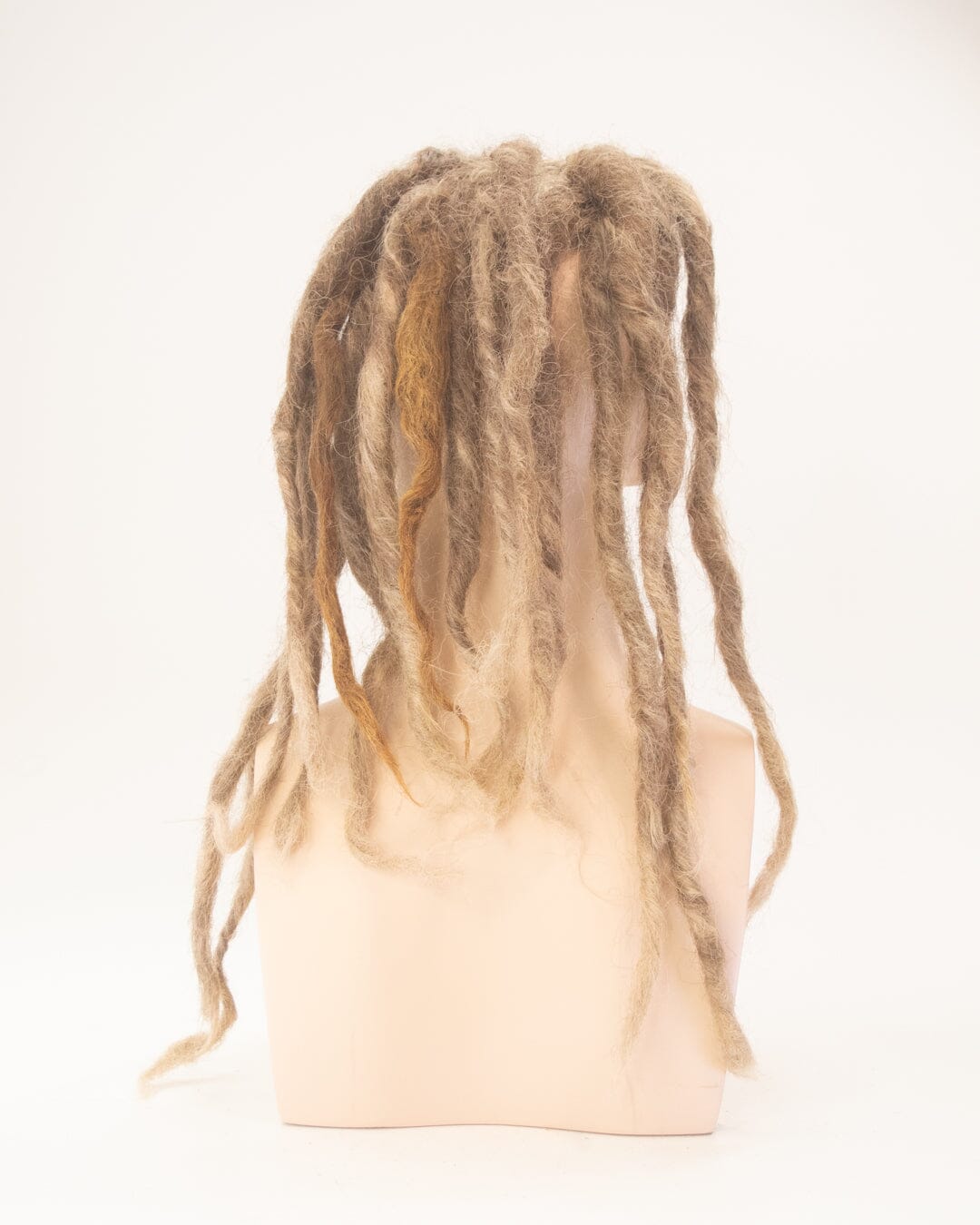Light Brown/Blonde -50cm Synthetic Hair Dreadlocked Toupee