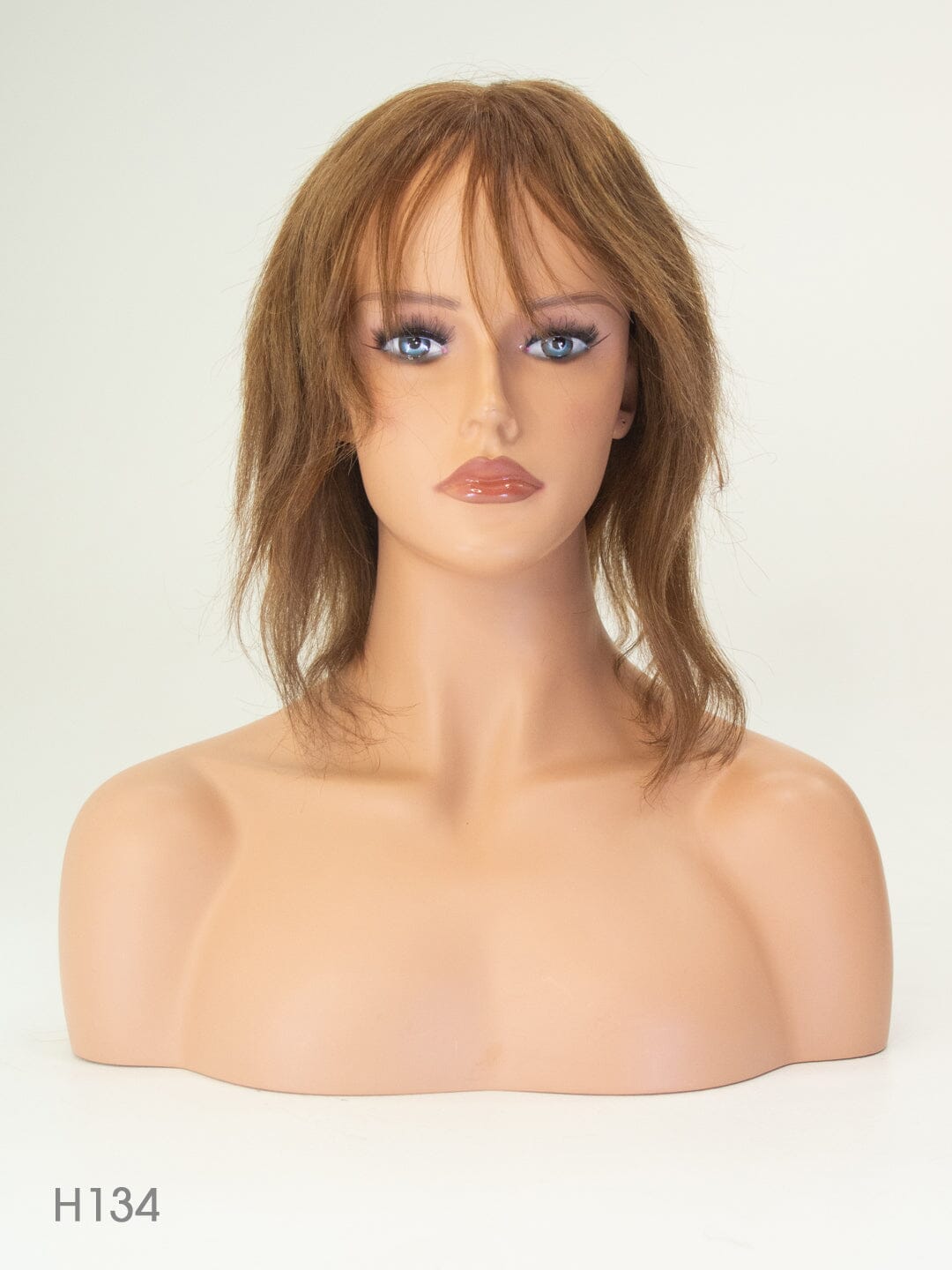 Med Brown 35cm Human Hair Wig