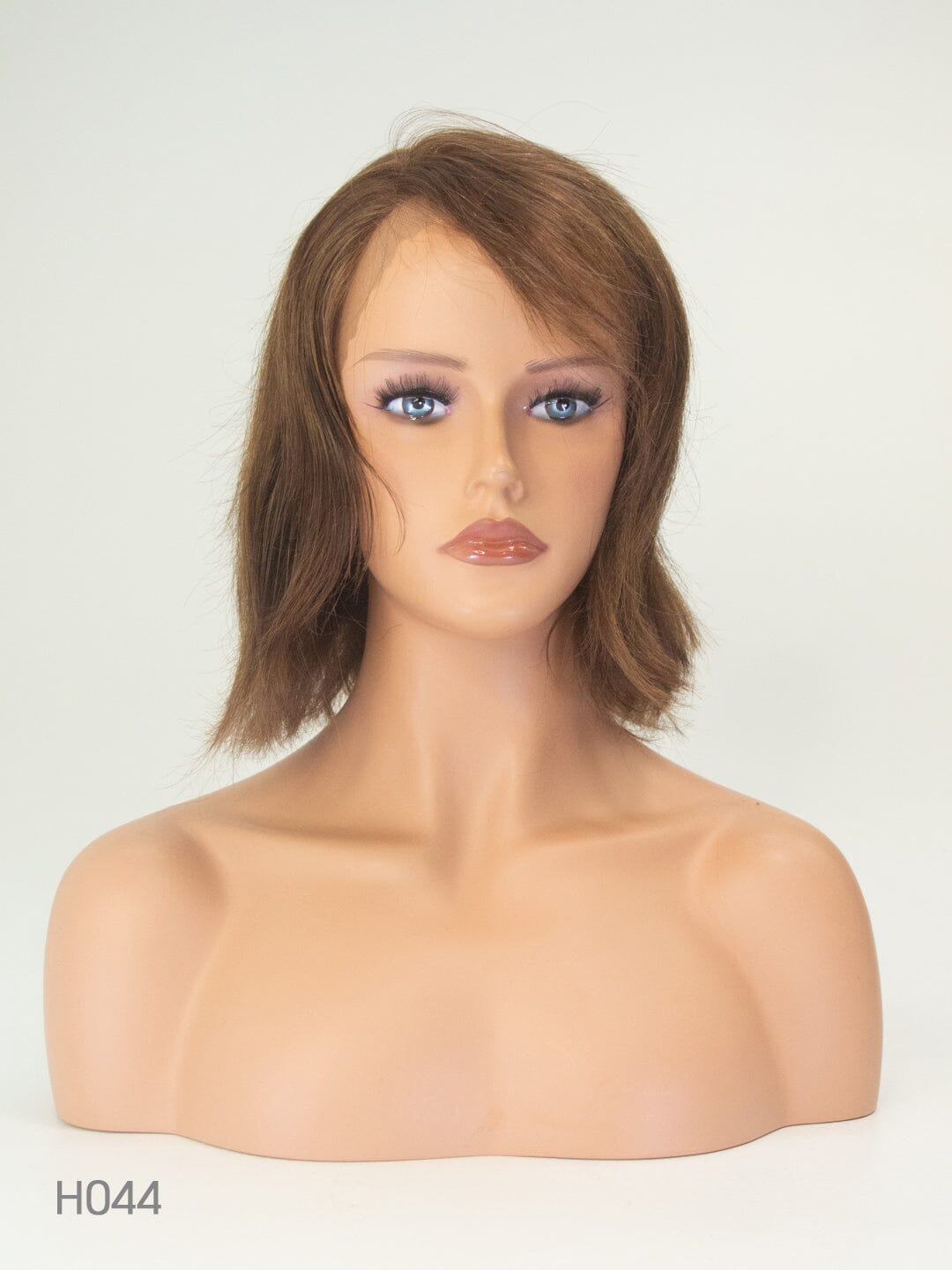 Medium Brown 35cm Lace Front Human Hair Wig