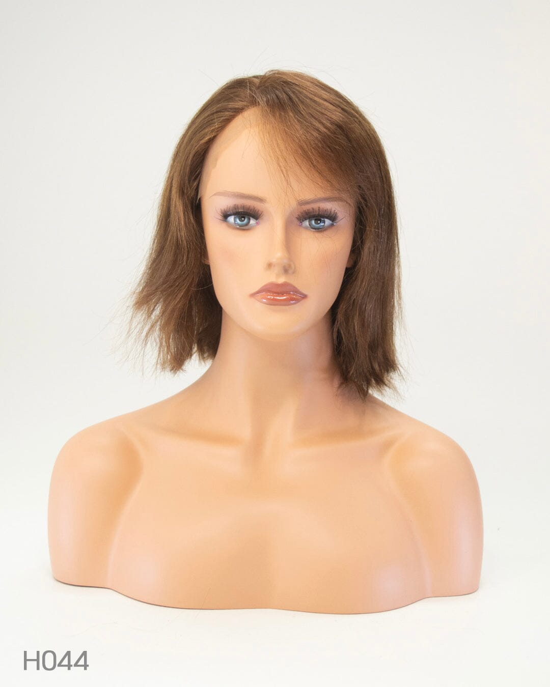 Medium Brown 35cm Lace Front Human Hair Wig