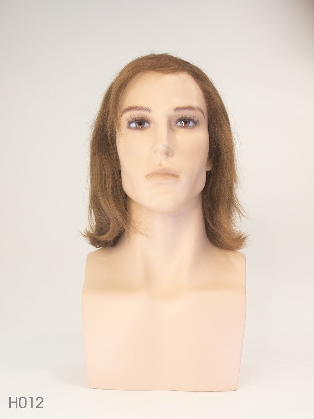 Medium Brown 40cm Lace Front Human Hair Wig