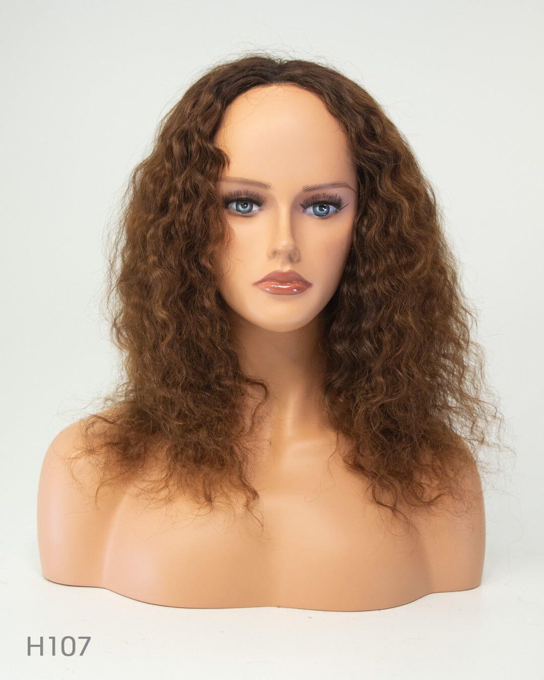 Medium Brown 50cm Lace Front Human Hair Wig