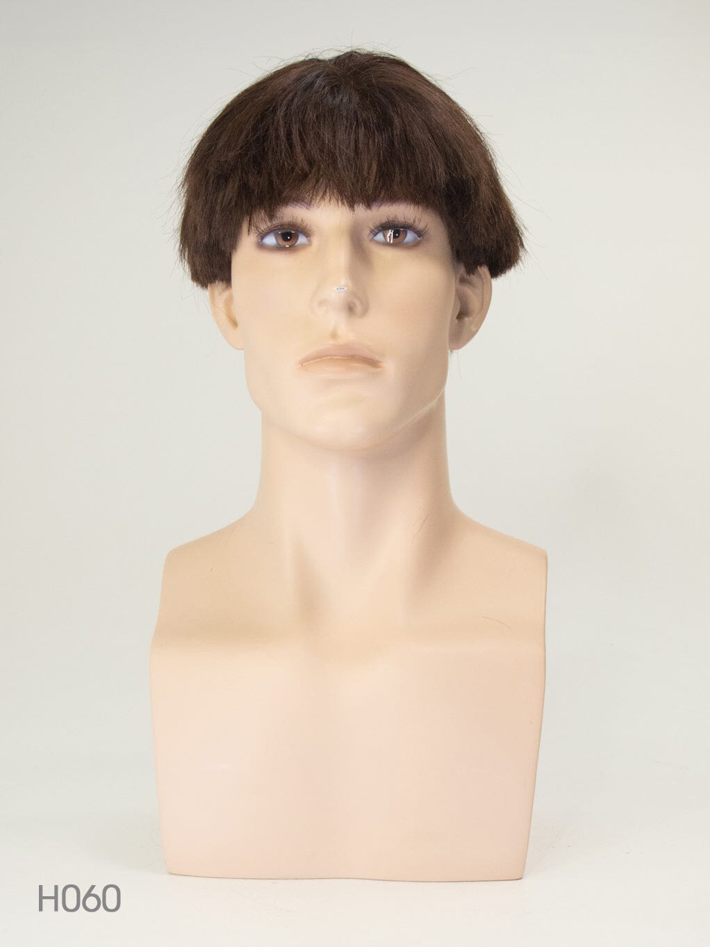 Medium Brown Short Human Hair Wig