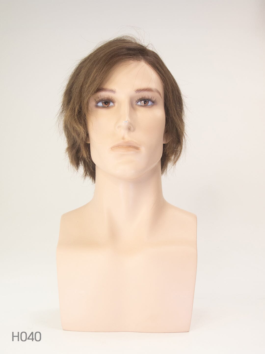 Mid Brown 35cm Lace Front Human Hair Wig