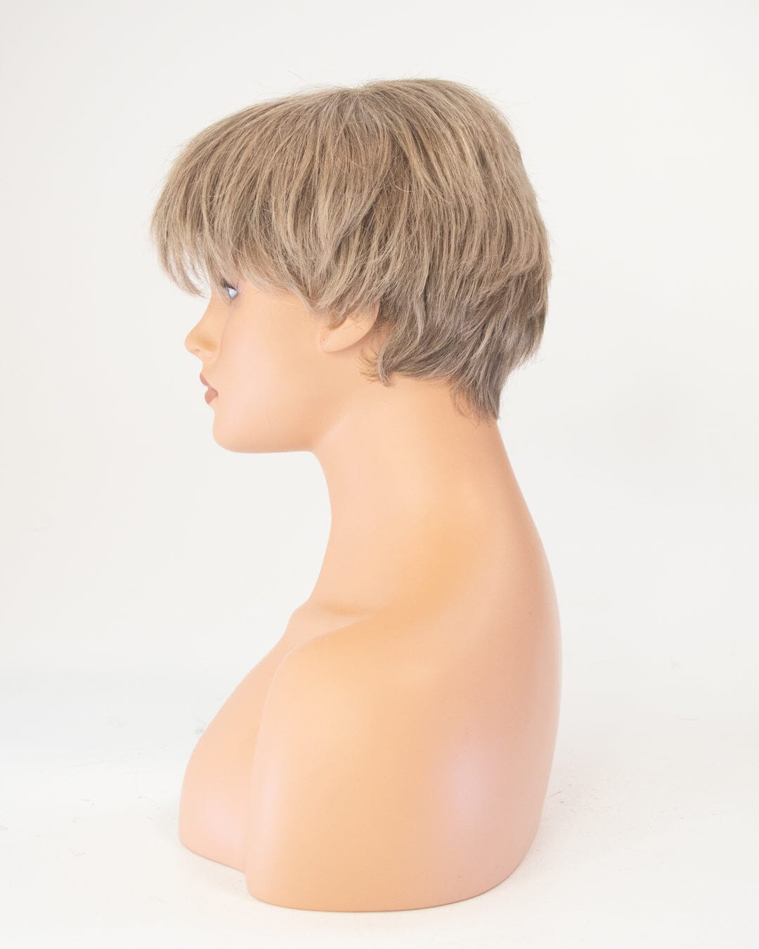 Mousey Brown Short Synthetic Hair Wig