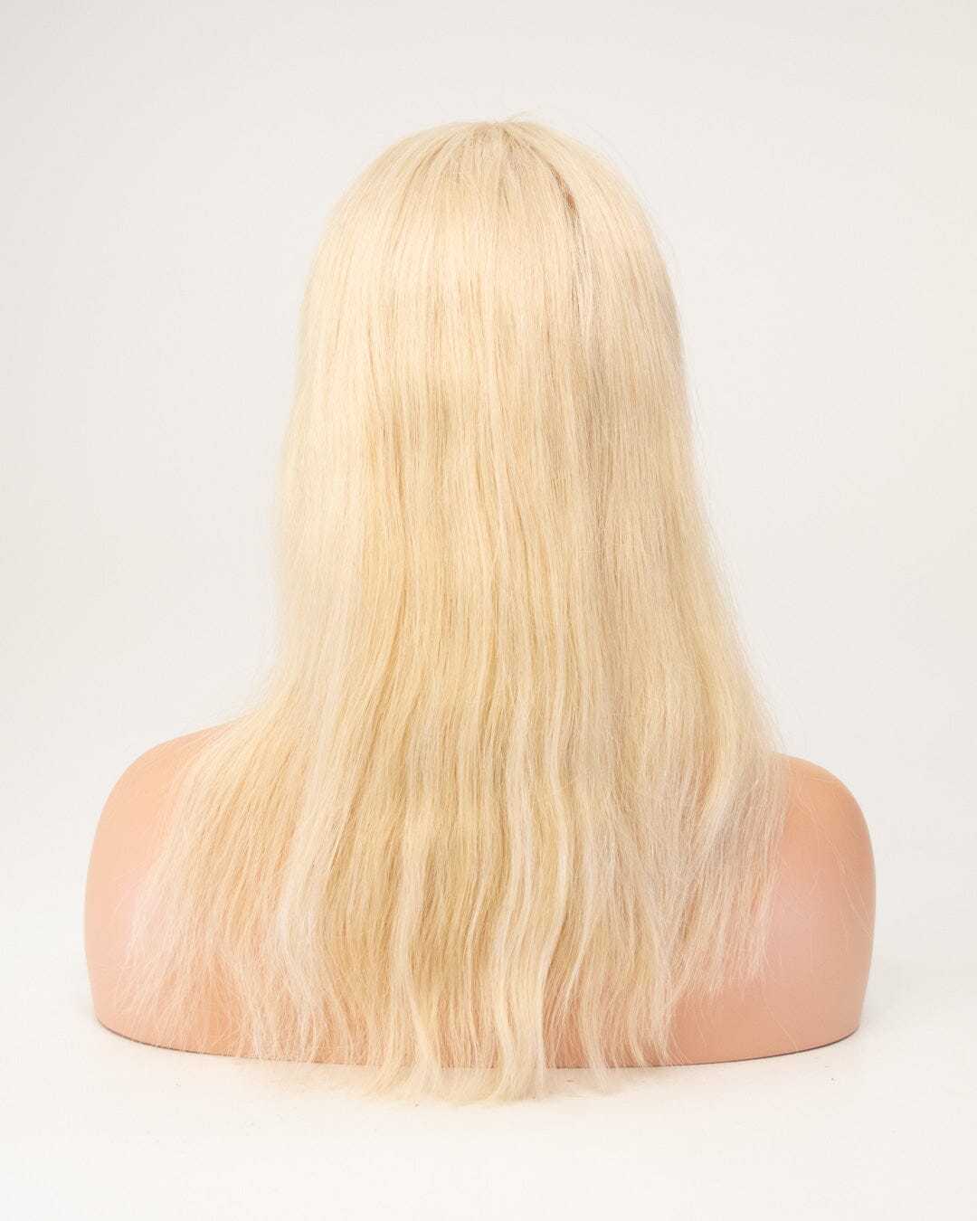Platinum Blonde 50cm Lace Front Human Hair Wig